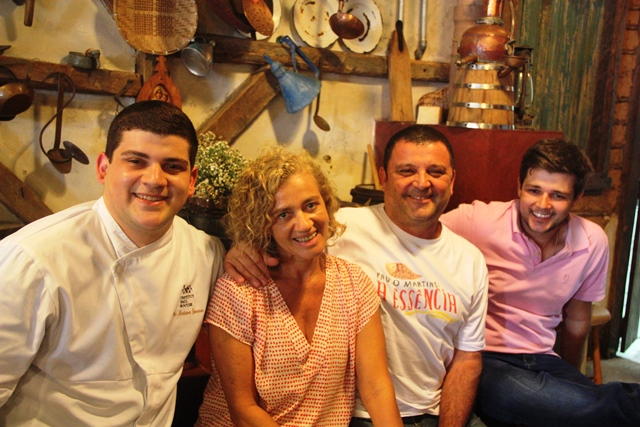 Família empreendedora: Vitor, Claudia, André e Diogo